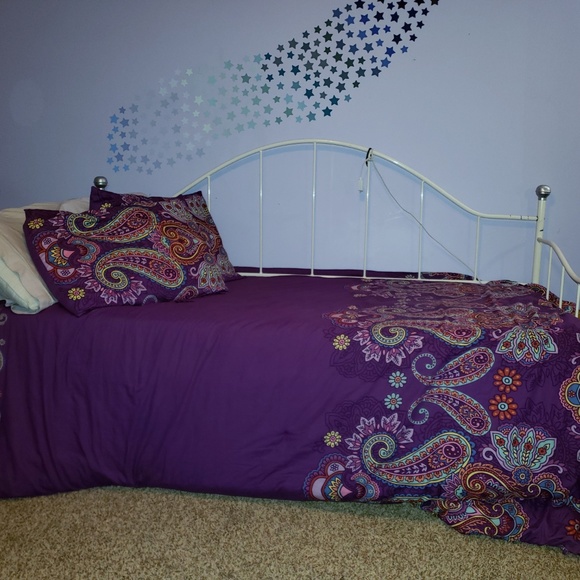 Bedding Two Twin Purple Paisley Comforter Sets Poshmark